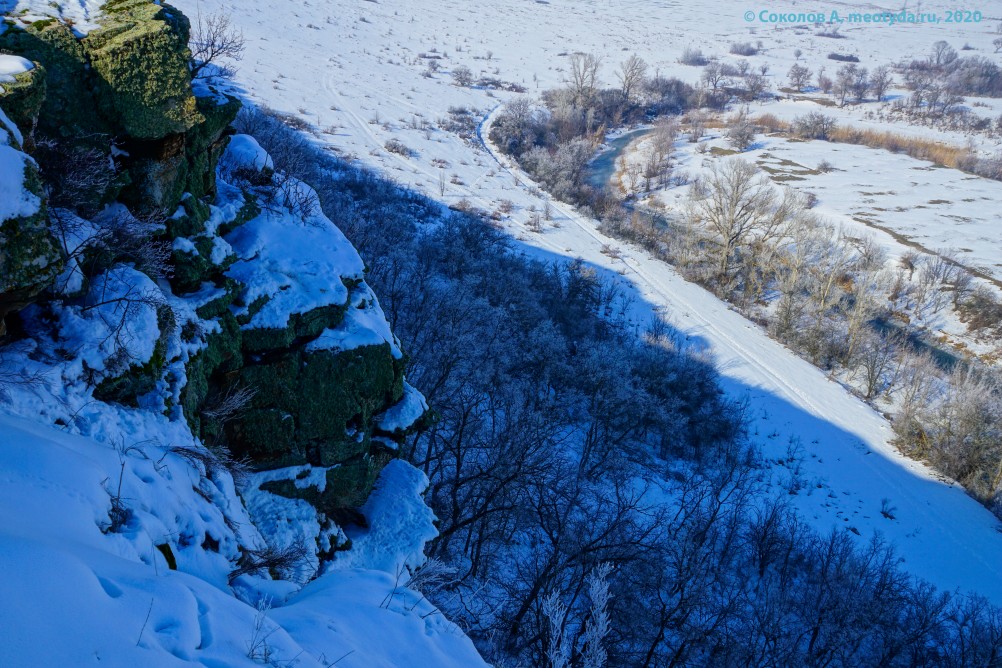 Скалы у хутора Дубового на реке Кундрючьей
