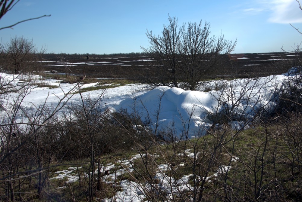 На реке Кундрючьей, Северском Донце и Быстрой, по следам снежной бури случившейся 30-го марта 2023 года.