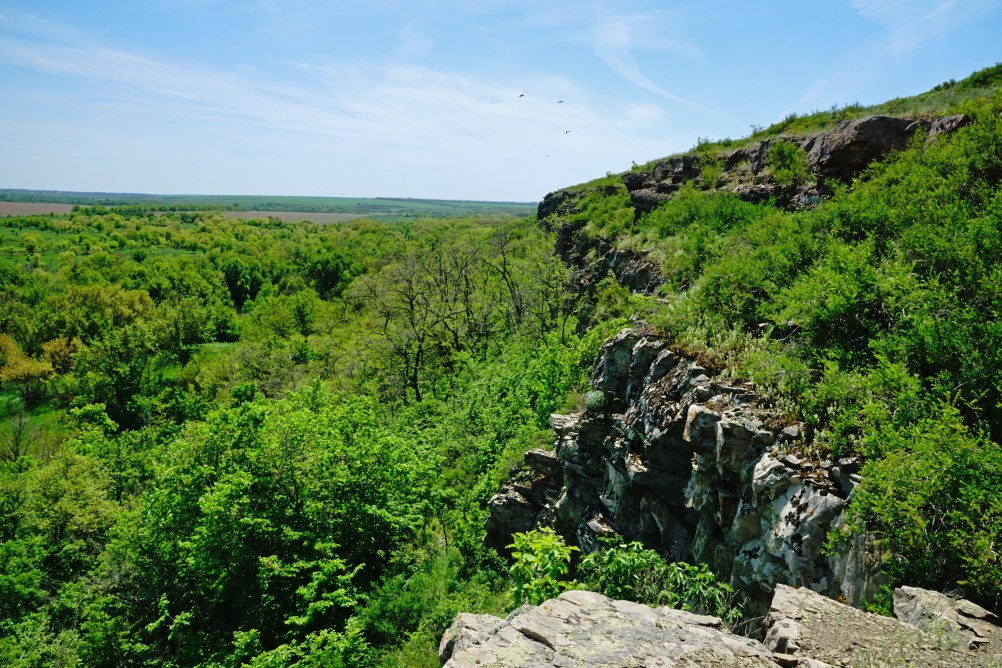 Скалы на реке Кундрючья у хутора Голубинка