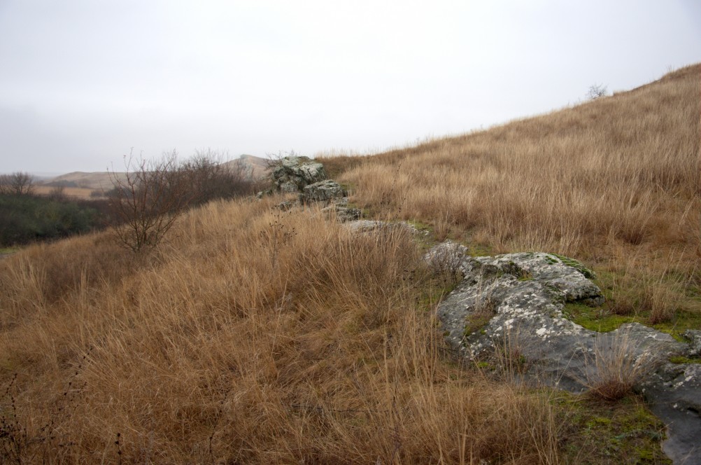 Скалистый гребень в долине реки Лихой