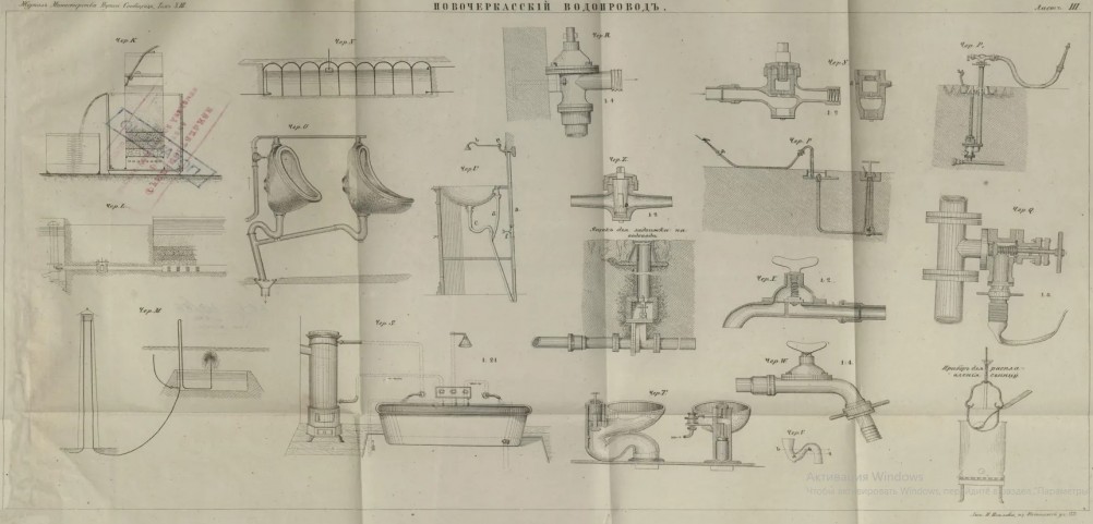 История Новочеркасского водопровода 1856 г.