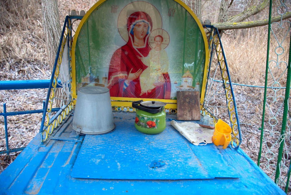 Родник у хутора Крымский в Крещенский сочельник