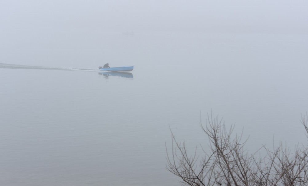 На Стрелке в туман