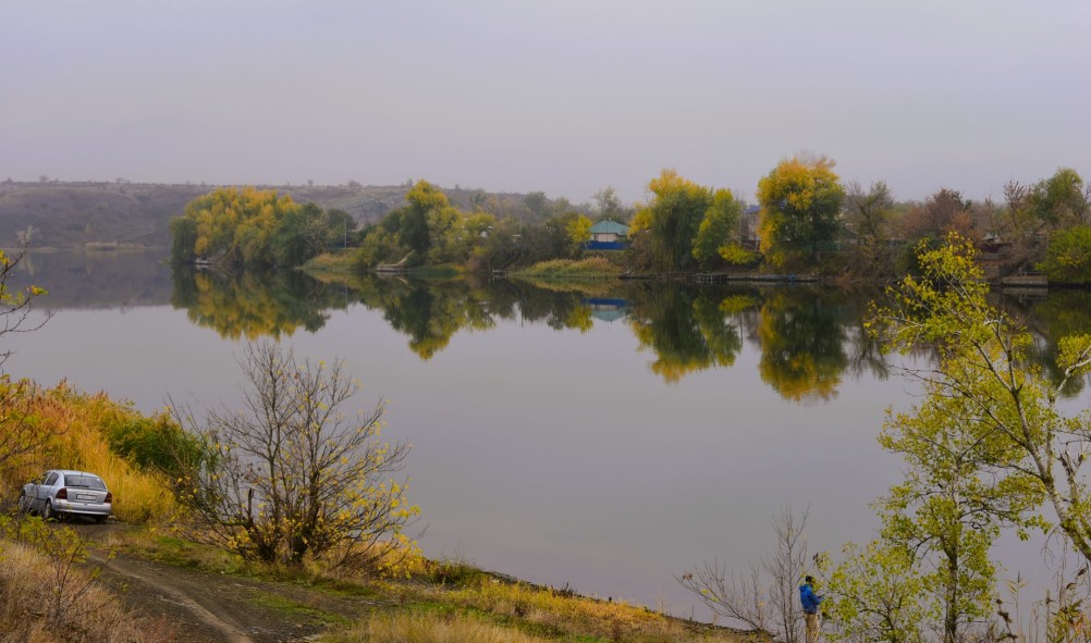 Мост через Северский Донец в станице Краснодонецкой