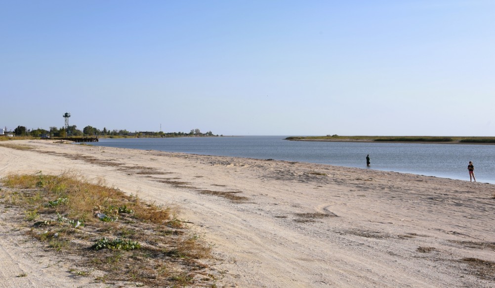 Ясенская переправа в проливе между Азовским морем и Бейсугским лиманом