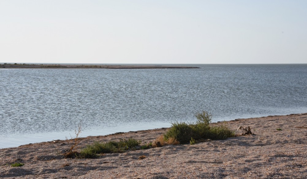 Ясенская переправа в проливе между Азовским морем и Бейсугским лиманом