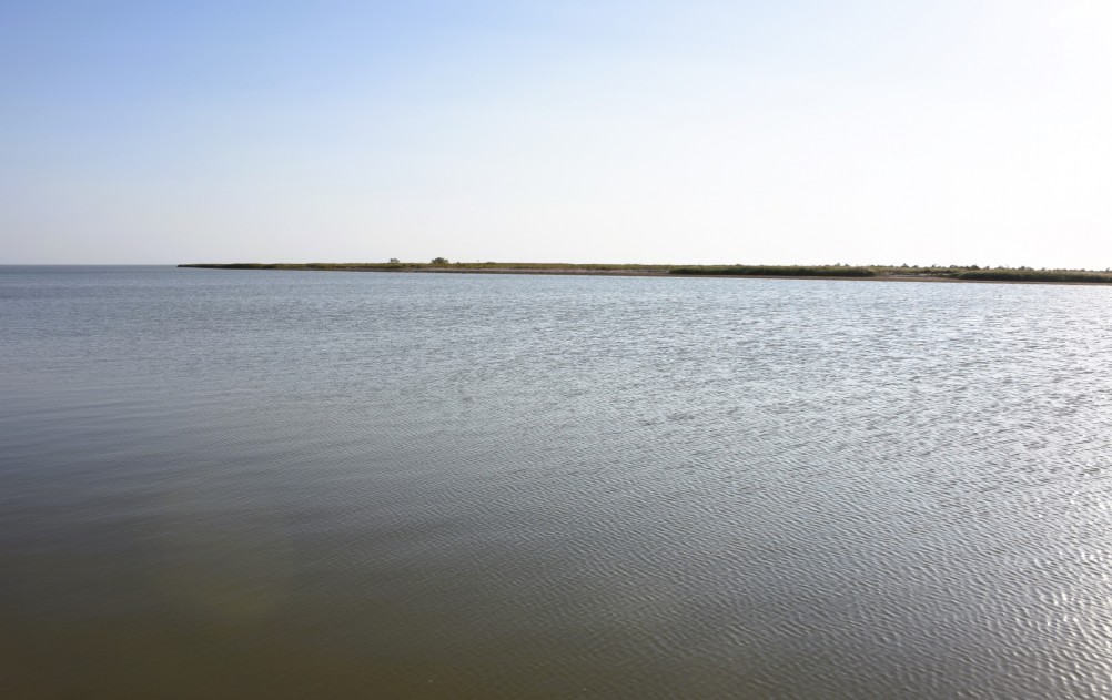 Ясенская переправа в проливе между Азовским морем и Бейсугским лиманом