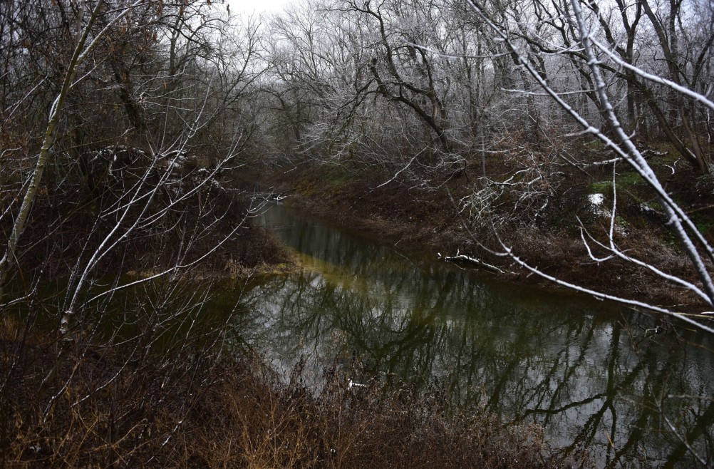 Тихий декабрьский снег у слиянии Миуса и Крынки