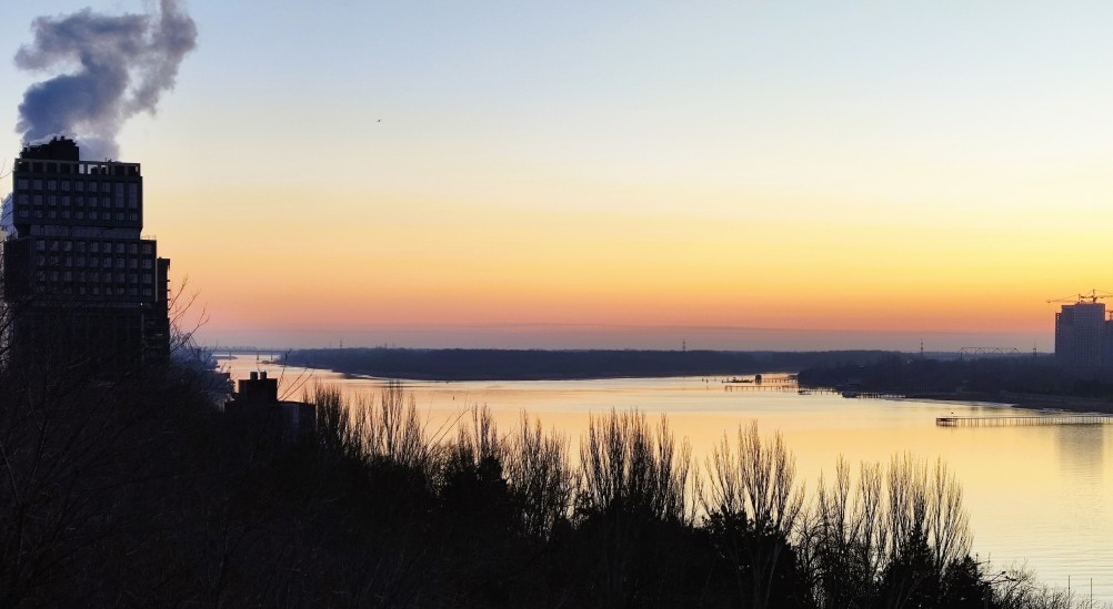 Морозное и ясное декабрьское утро на Дону