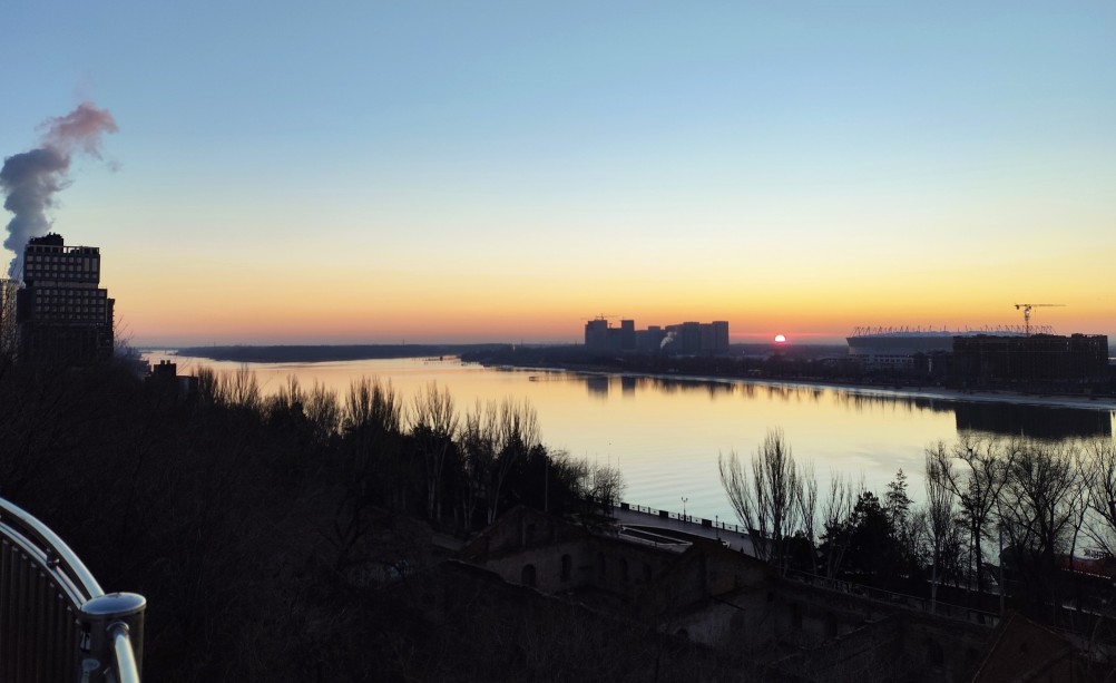 Морозное и ясное декабрьское утро на Дону