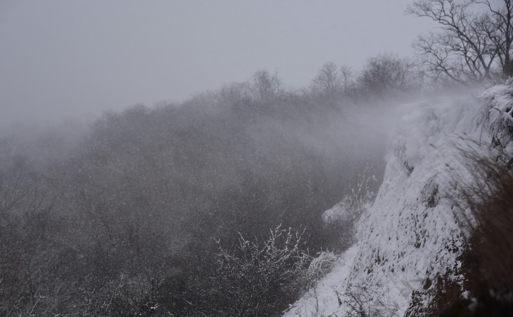Метель в Таганрогском заливе у Займо-Обрыв, Маргаритово, Семибалках и Чумбур-косе