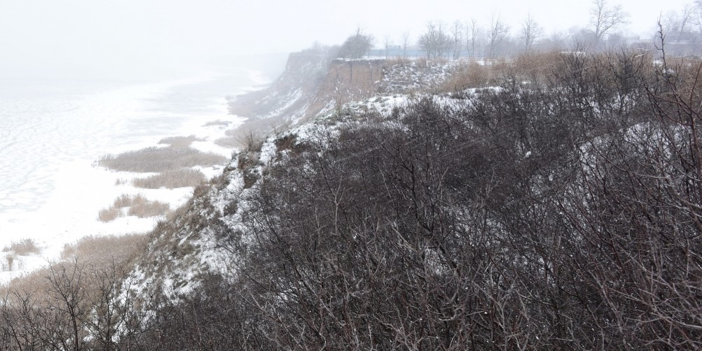 Метель в Таганрогском заливе у Займо-Обрыв, Маргаритово, Семибалках и Чумбур-косе