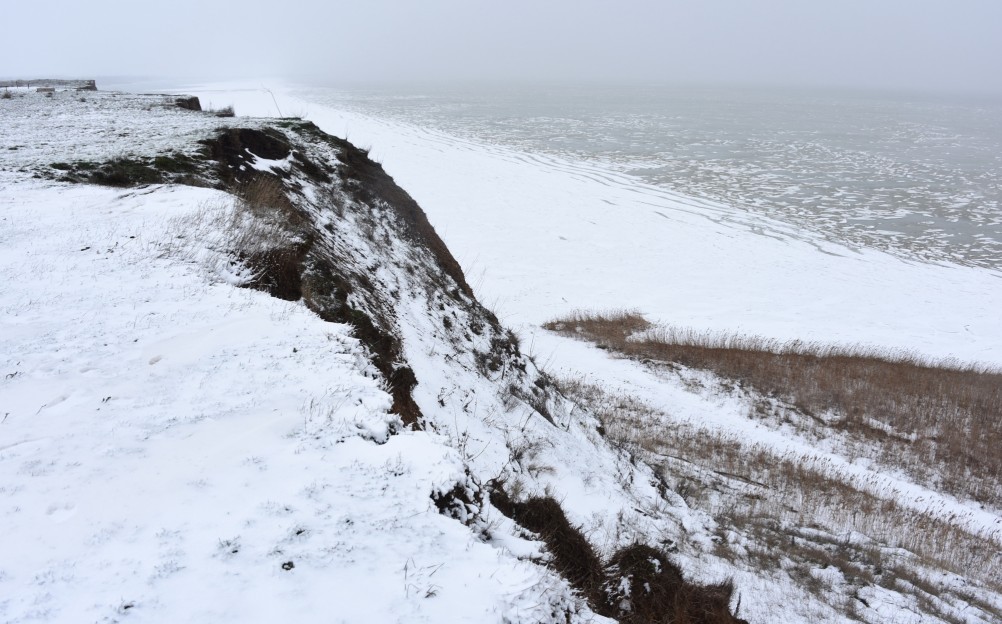Метель в Таганрогском заливе у Займо-Обрыв, Маргаритово, Семибалках и Чумбур-косе