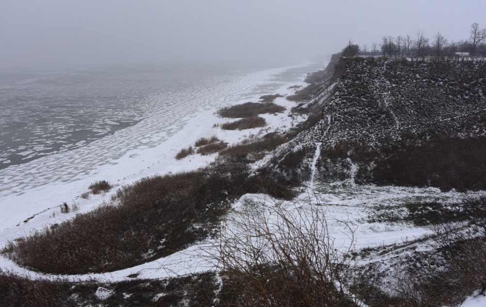 Метель в Таганрогском заливе у Займо-Обрыв, Маргаритово, Семибалках и Чумбур-косе