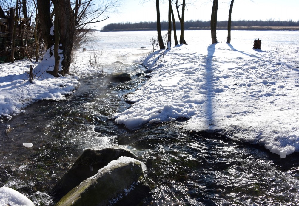Стрелка Дона и Аксая в Крещенские морозы