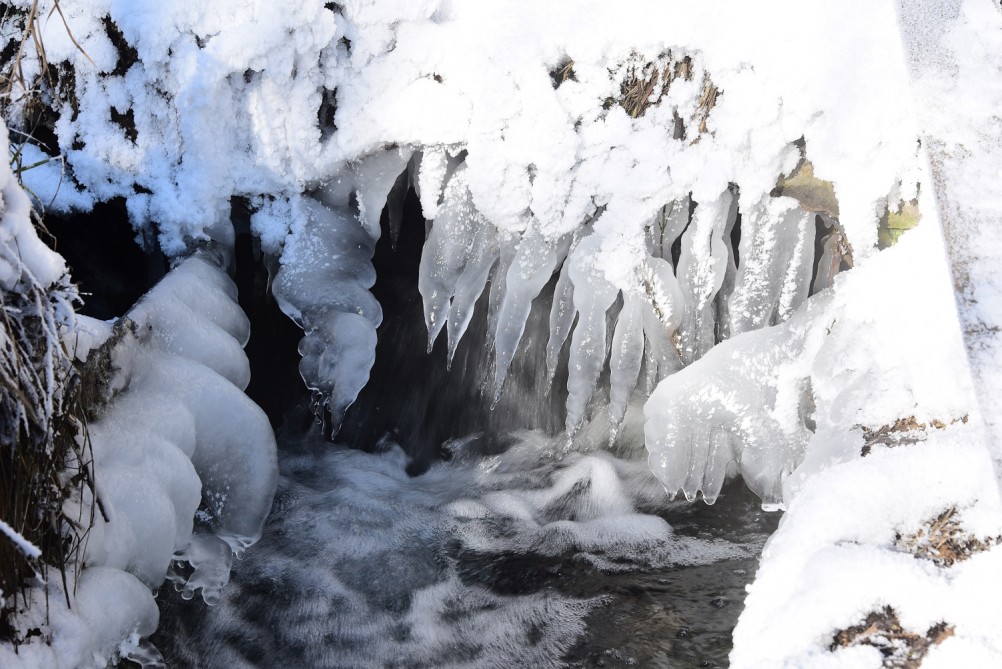 Стрелка Дона и Аксая в Крещенские морозы