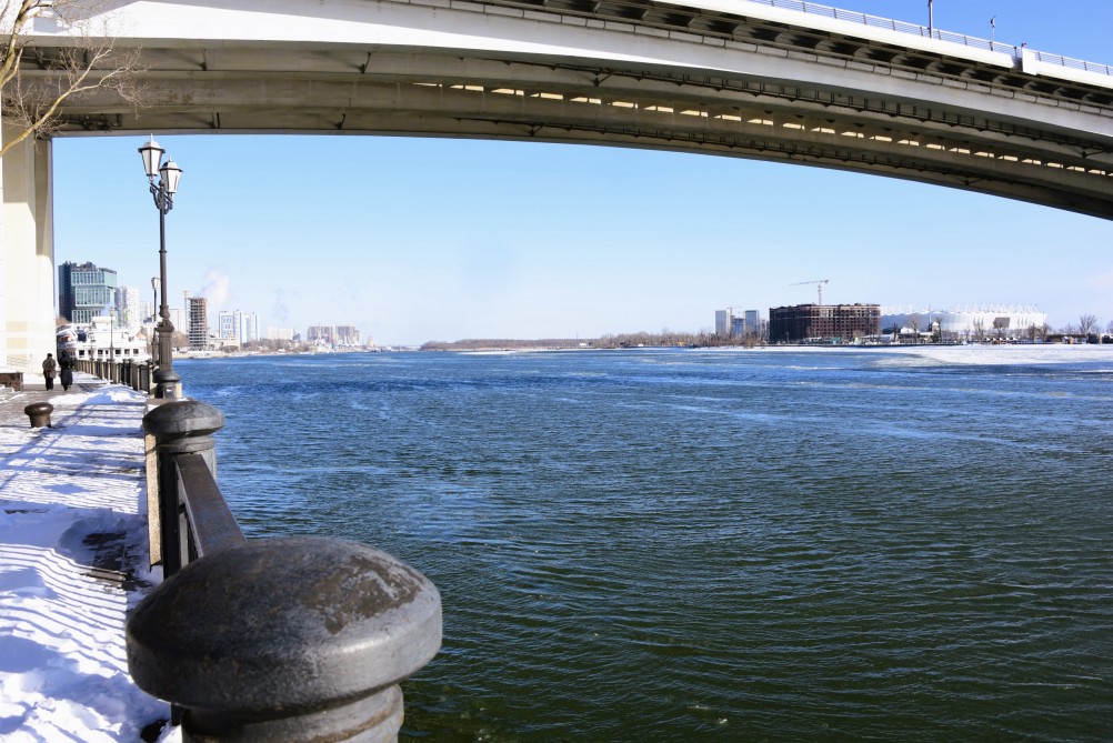 Январским ясным днём на набережной Ростова-на-Дону