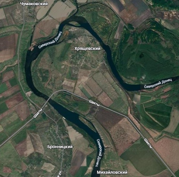 Нижнепалеолитические местонахождения Хрящи и Михайловское, расположенные в устье Северского Донца 
