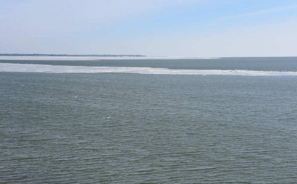 Конец февраля и освобождение Меотиды ото льда на берегу у хутора Рожо