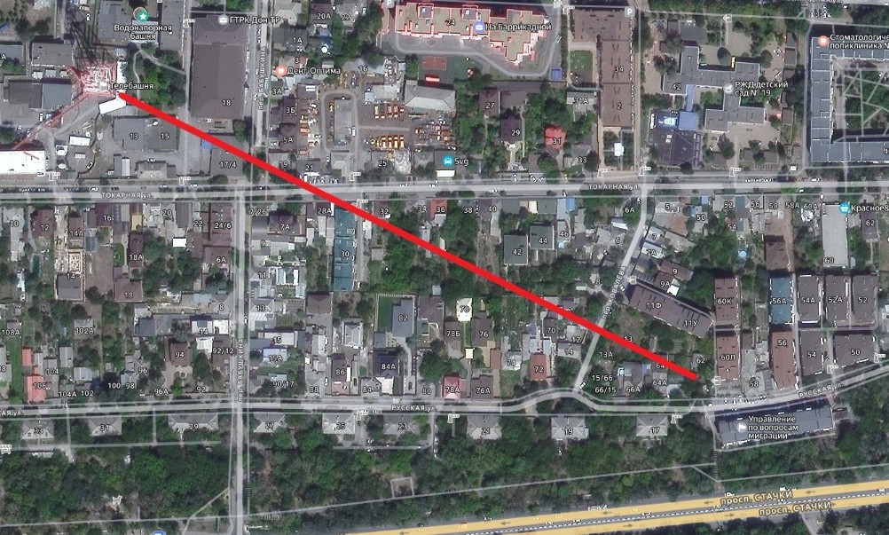 Ростовская телебашня, 1957 г,