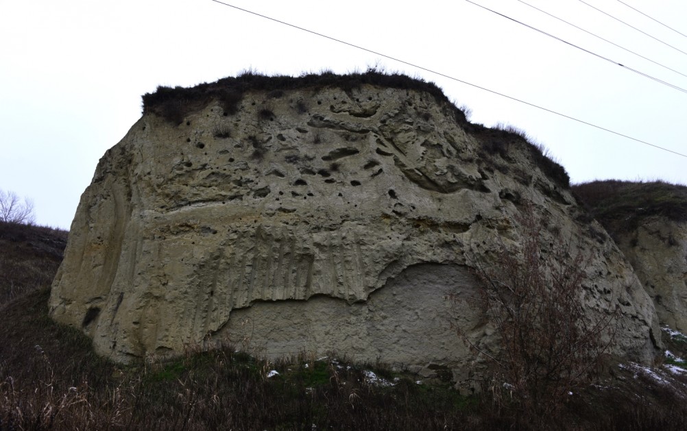 Песчаные розы на обрыве у Миуса