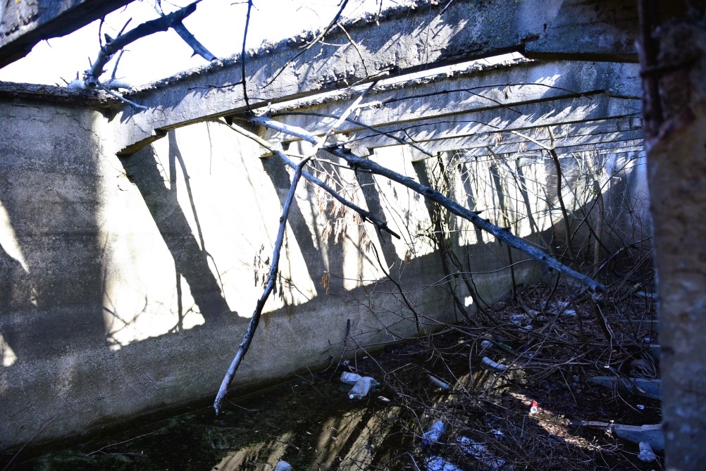 Бетонный корабль в реке Аксай