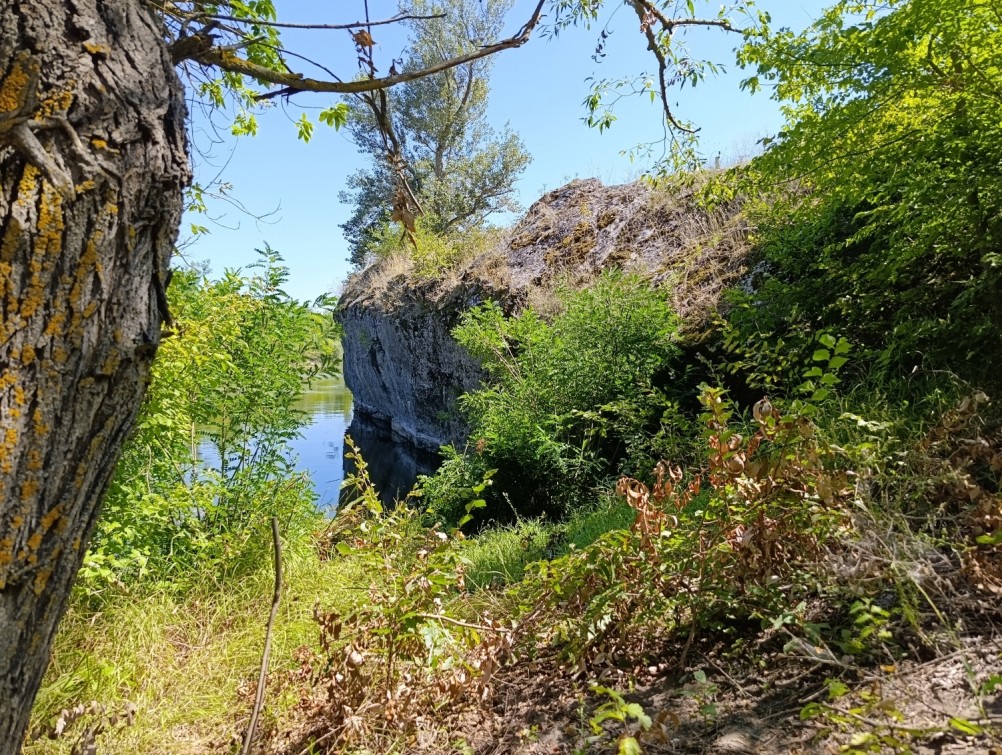 Белая скала на Калитве, водяной и старая гребля