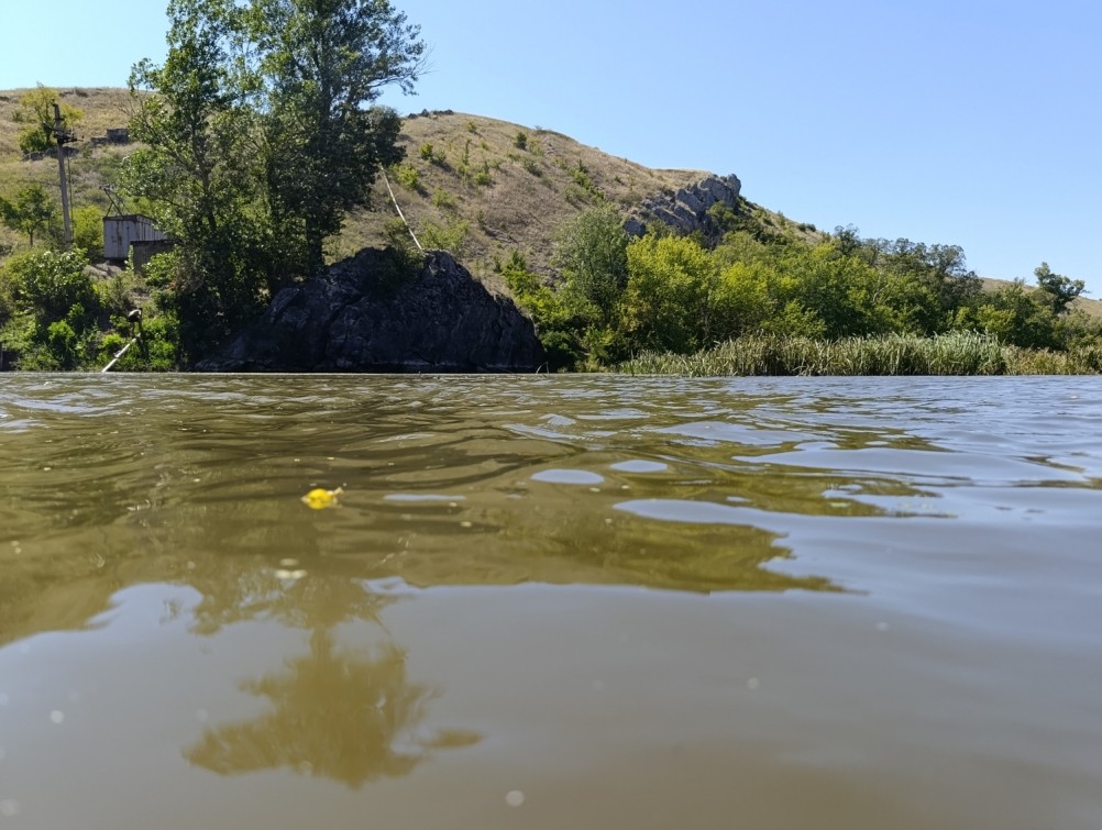 Белая скала на Калитве, водяной и старая гребля