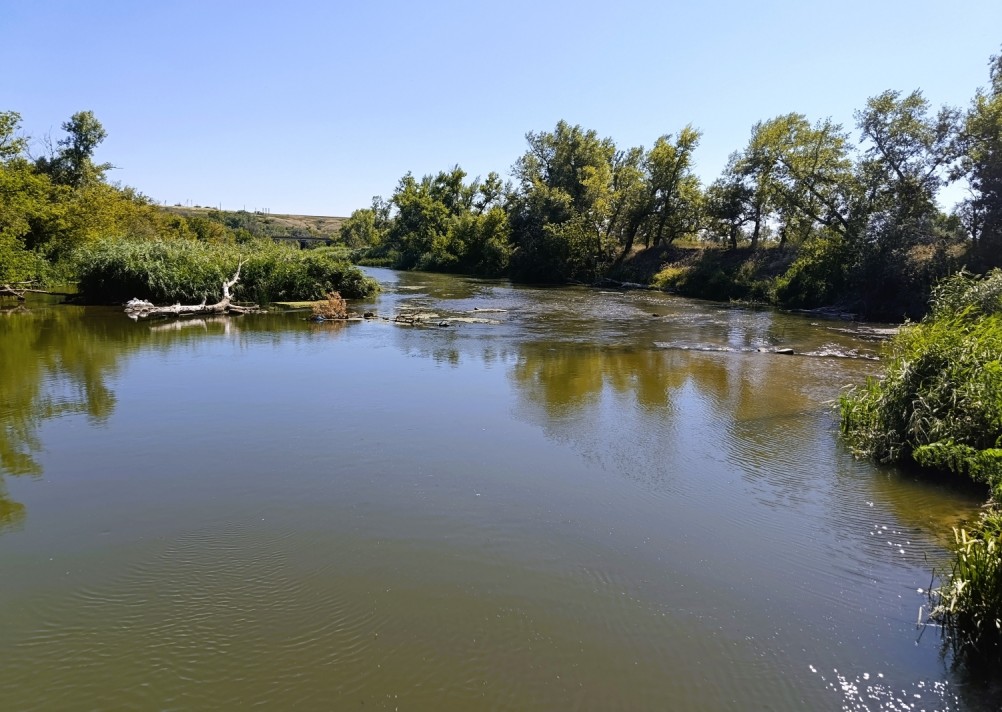 Белая скала на Калитве, водяной и старая гребля