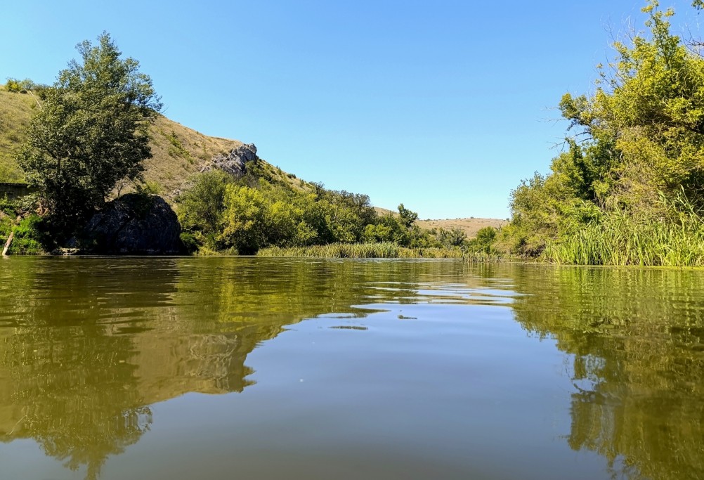 Белая скала на Калитве, водяной и старая гребля