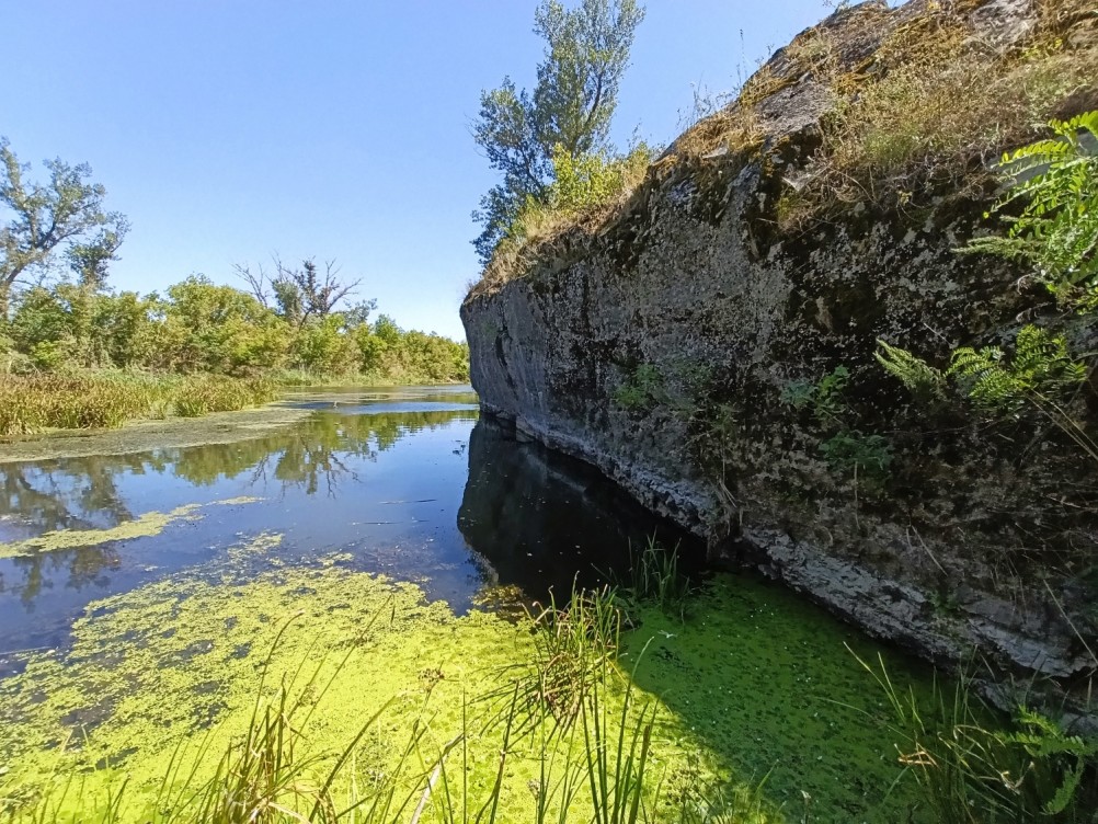 Белая скала на Калитве, водяной и старая гребля