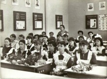 В кабинете физики перед последним звонком