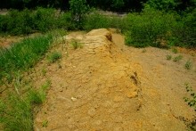 Памятник природы "Обнажение горных пород", Каменно-угольный период, Железная дорога Лихая - Изварино