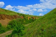 Памятник природы "Обнажение горных пород", Каменно-угольный период, Железная дорога Лихая - Изварино