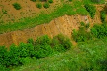 Памятник природы "Обнажение горных пород", Каменно-угольный период, Железная дорога Лихая - Изварино