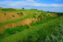 Памятник природы "Обнажение горных пород", Каменно-угольный период, Железная дорога Лихая - Изварино