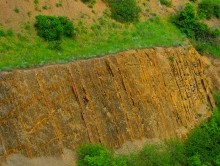Памятник природы "Обнажение горных пород", Каменно-угольный период, Железная дорога Лихая - Изварино