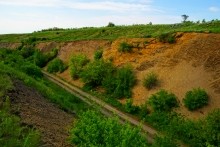Памятник природы "Обнажение горных пород", Каменно-угольный период, Железная дорога Лихая - Изварино