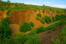 Памятник природы "Обнажение горных пород", Каменно-угольный период, Железная дорога Лихая - Изварино