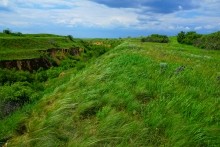 Памятник природы "Обнажение горных пород", Каменно-угольный период, Железная дорога Лихая - Изварино