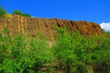 Памятник природы "Обнажение горных пород", Каменно-угольный период, Железная дорога Лихая - Изварино