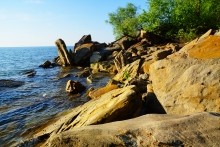 Песчанная радуга цимлянских берегов, Древние берега Цимлы, Цимлянские обрывы