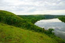 Скалы над Северским Донцом у хутора Хоботок