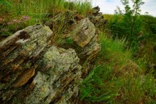 Скалы над Северским Донцом у хутора Хоботок