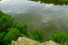 Скалы над Северским Донцом у хутора Хоботок