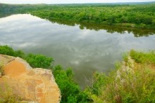 Скалы над Северским Донцом у хутора Хоботок