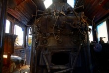 Будка паровоза. Коллекция паровозов в музее СКЖД. История страны как история паровозов