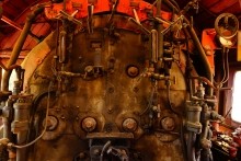 Будка паровоза. Коллекция паровозов в музее СКЖД. История страны как история паровозов