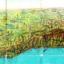 Карта черноморского побережья Кавказа, Следы СССР, курорты СССР