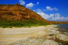 Хутор Рожок на азовском море рядом с которым обнаружены поселения людей каменного века. Глиняные обрыва